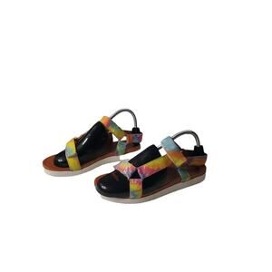 JELLYPOP Womans Sandals Quests Tie Dyed Pattern Size 9M